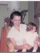 Betty Jean Sedam in a meaningful moment