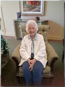 Jean Swisher in a meaningful moment