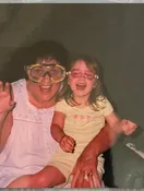 Jackie Kay Kurker in a meaningful moment