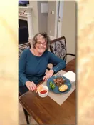 Linda Kay Button in a meaningful moment