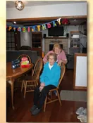 Sybil Muriel Hopkins in a meaningful moment